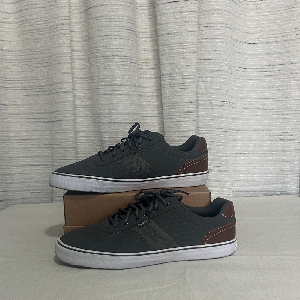 Dockers Dark Gray and Brown Sneakers